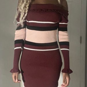 Bergeny stretchy sexy dress fits very well